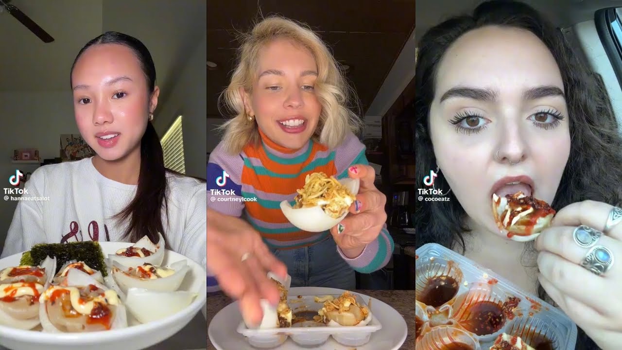 🔥 TRENDING ONION CUP SOUP DUMPLINGS MUKBANG 🧅🥟