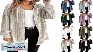 Long Cardigan for Women Fall Trendy Zip Up Long Hoodies Knit Sweatshirts screenshot 5