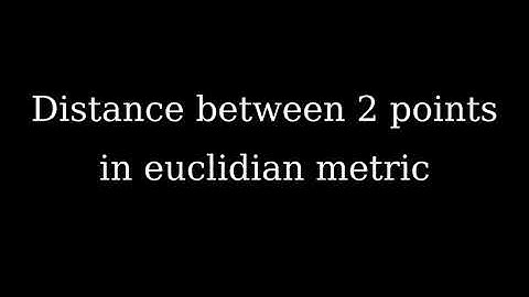 Distance between two points (math animations using Python)