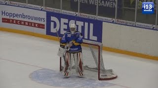 18 jarige Trappers goalie Leeuwestein niet gepasseerd in Oberliga wedstrijd.