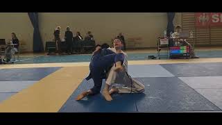 IV SuperPuchar Polski KIDS BJJ,  Gi; 12-13 lat -46 kg, Tomasz Werner vs. Mikołaj Ziental