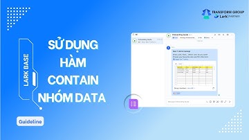 Cách sử dụng hàm CONTAIN để nhóm data trong Lark Base