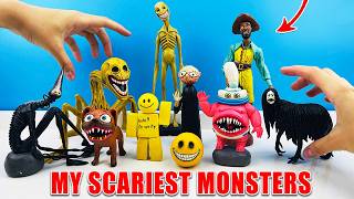 Making My SCARIEST MONSTERS & Their NEW Stories! 👹 Clay Figures