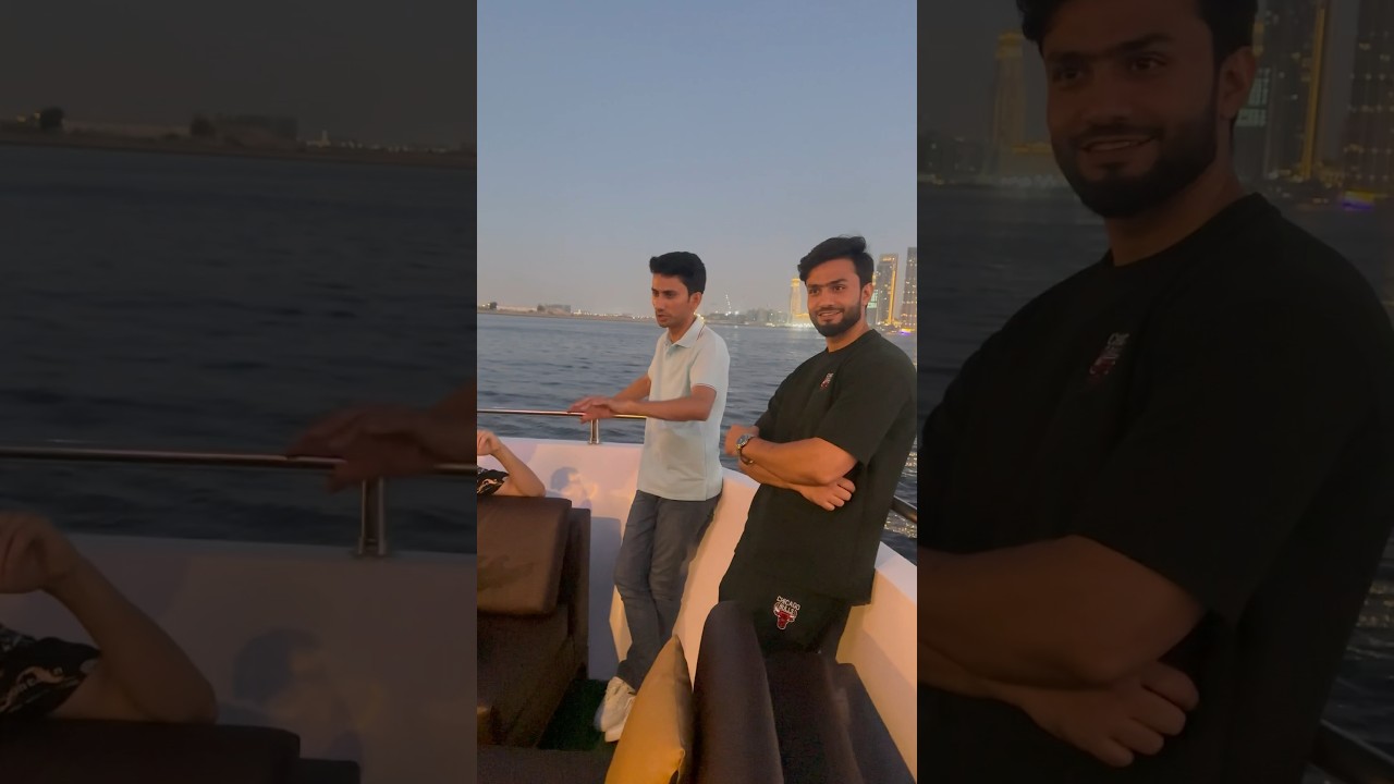 Yacht Party with friends in Dubai model 