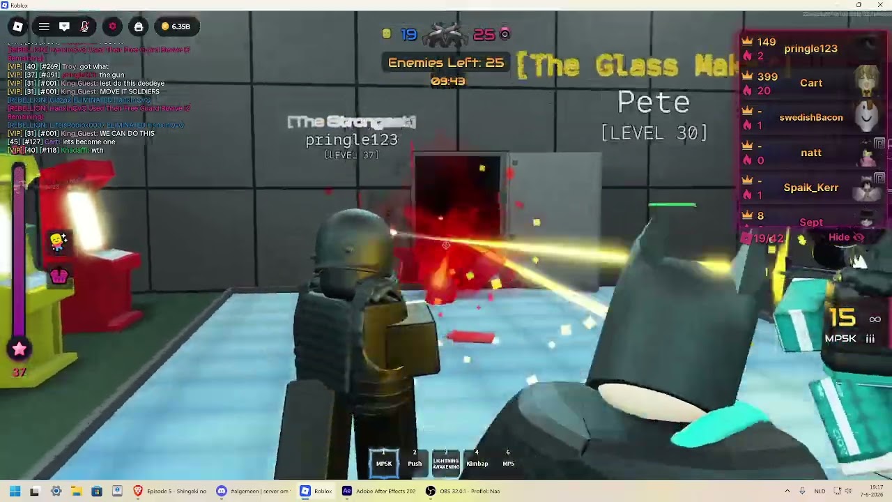 ROBLOX INK GAME 5 MINUTE REBEL 1 GUARD 19 PLAYERS