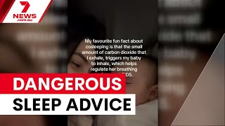 Experts warn against unqualified influencer baby sleep advice | 7NEWS