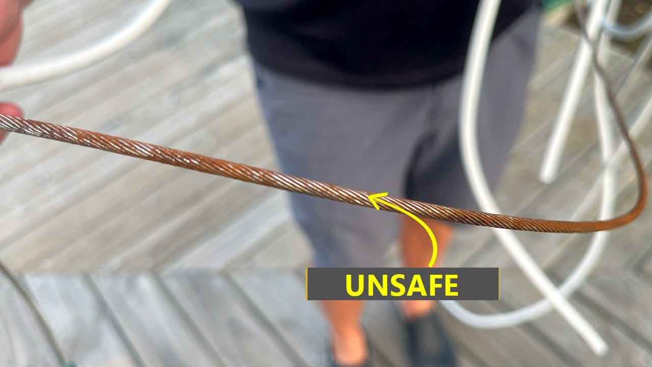 UPGRADE: DIY INSTALL dyneema lifelines on our boat