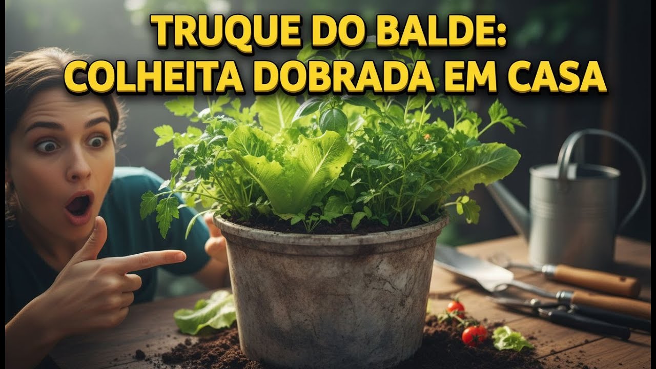 O Truque do Balde: Como Dobrar sua Colheita em Pequenos Espaços sem Gastar Nada