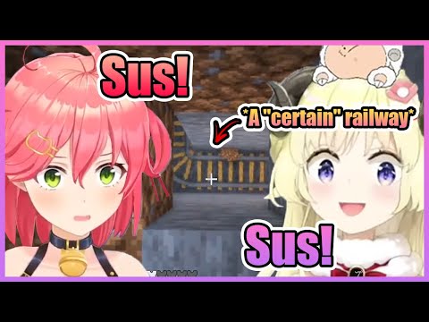Watame and Miko Accidentally Discovered a Very Sus Underground Railway...【Hololive】