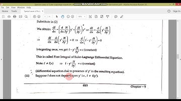 Special cases(Euler Lagrange equation)//MM-I//M. Adnan Anwar