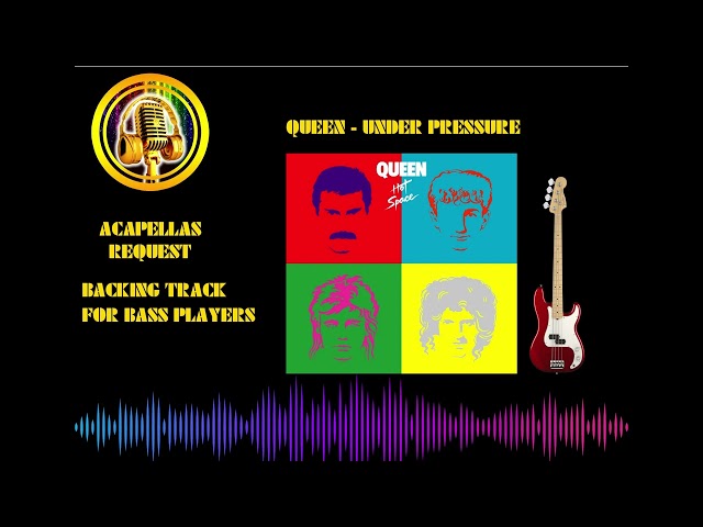 Queen   Under Pressure Backing Track For Bass Player No Bass Play along class=