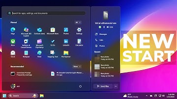 New Start Menu in Windows 11 with Phone Integration (Changes and Improvements)