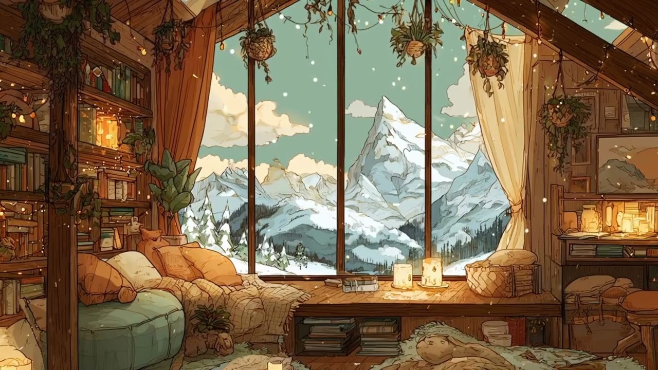 Cozy lofi for focus, soft rain, warm lights, quiet nights, chill to study