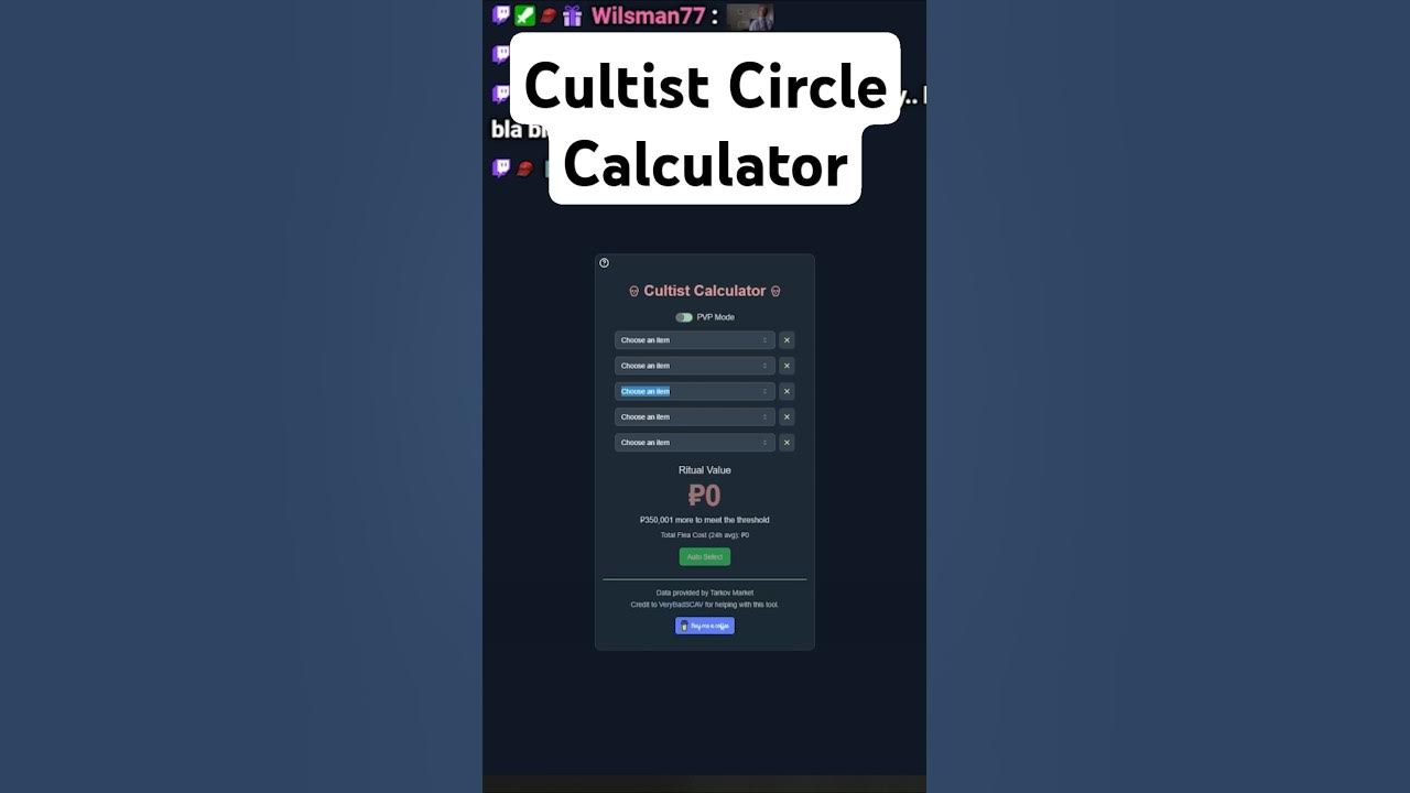 Cultist Circle Calculator YouTube