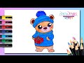 Cómo dibujar un OSO kawaii - Paso a paso