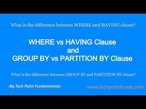 Video: Qual è la differenza tra group by e partition by?