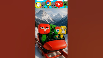 Sprunki Snapchat X Google Chrome X Minecraft Creeper X YouTube Ride Roller Coaster Car