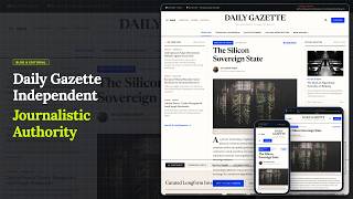 Daily Gazette News Website Template FREE