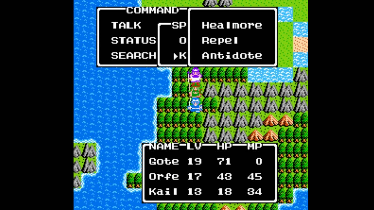 Dragon Warrior II NES Swamp Cave and Southern Shrine YouTube