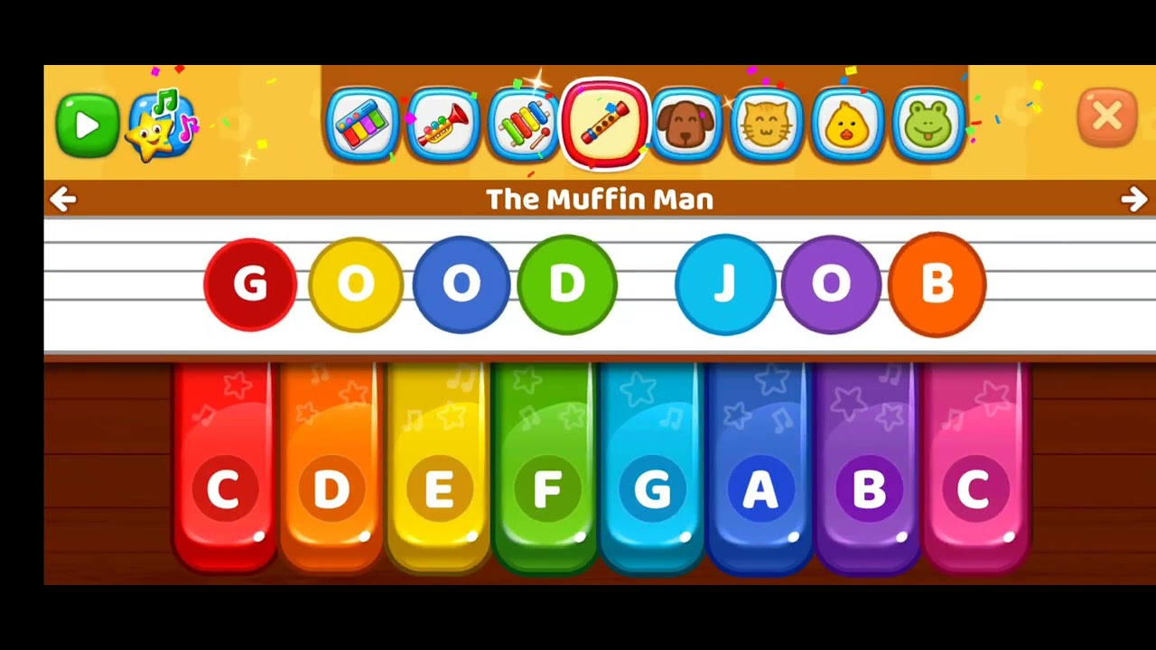 Do You Know the Muffin Man Song in Xylophone, Flue & Piano | Rhymes for Kids | Rhymes with Zizi #3
