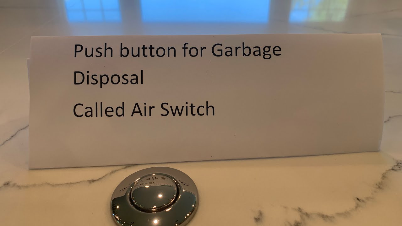 kitchen sink air switch for garbage disposal. Quick and easy to fix. YouTube