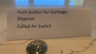 kitchen sink air switch for garbage disposal. Quick and easy to fix.