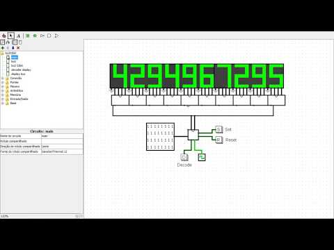 Logisim - 32 bits Binary to BCD + 10 digits display