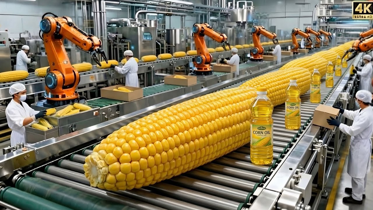 Inside a Modern Corn Oil Factory: From Raw Corn to Refined Cooking Oil (Full Process)