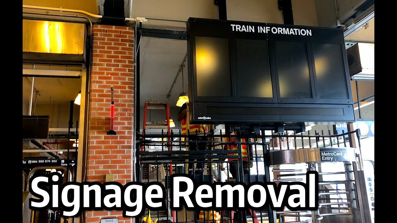 ⁴ᴷ⁶⁰ Removal of the Solari-Udine Signage at Coney Island - Stillwell Avenue