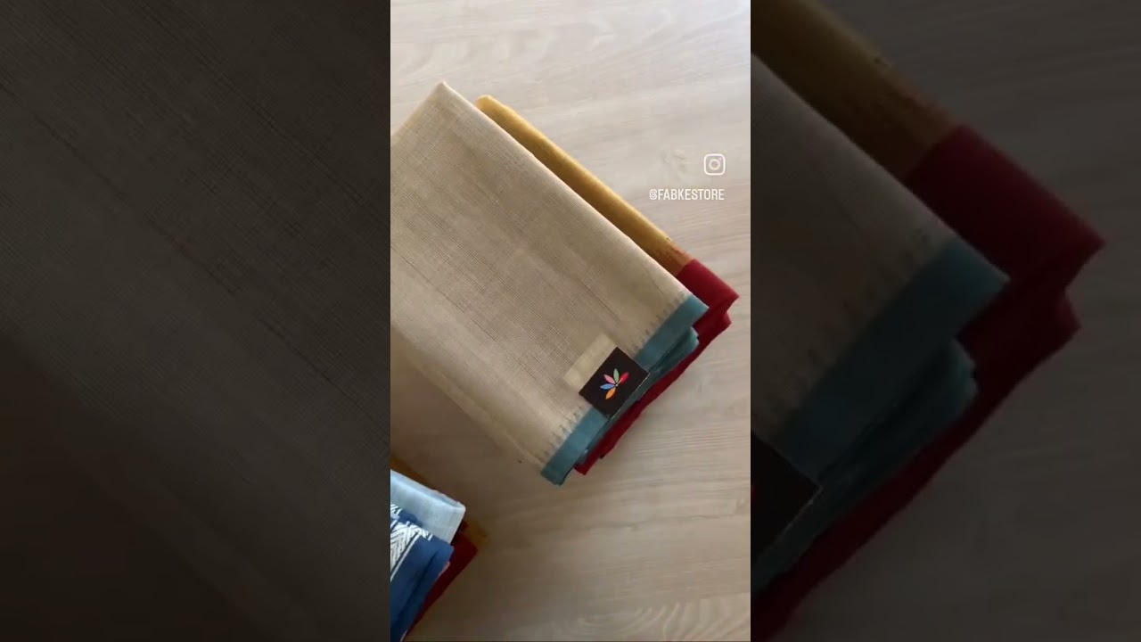 Handspun Ponduru Sarees with Kuppadam Border | Shop on www.fabk.in | New Arrivals