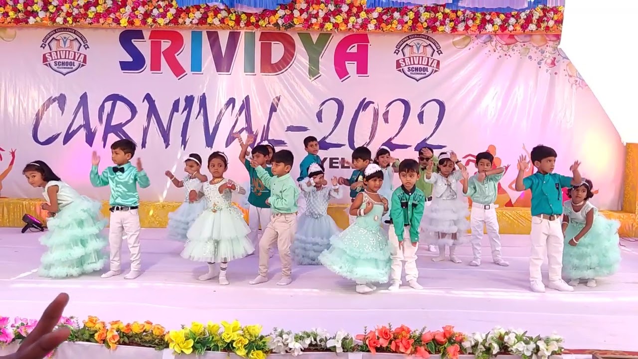Srividya carnival 2022 Nursery&LKG Welcome song