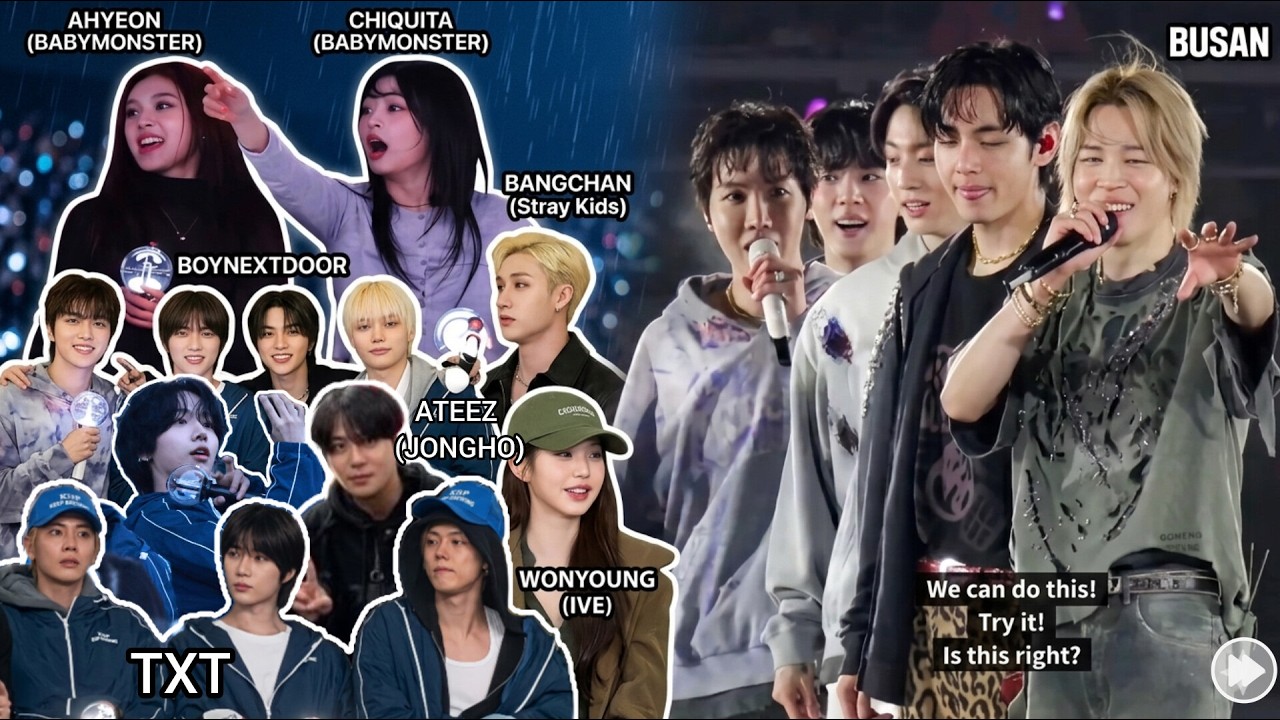 K-pop Idols at BTS 'ARIRANG' GOYANG Concert Day 1 & 2 (TXT