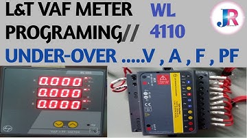 How To Programing L&T Wl4110 Vaf Meter//Vaf Meter  Ki CT PT Setting