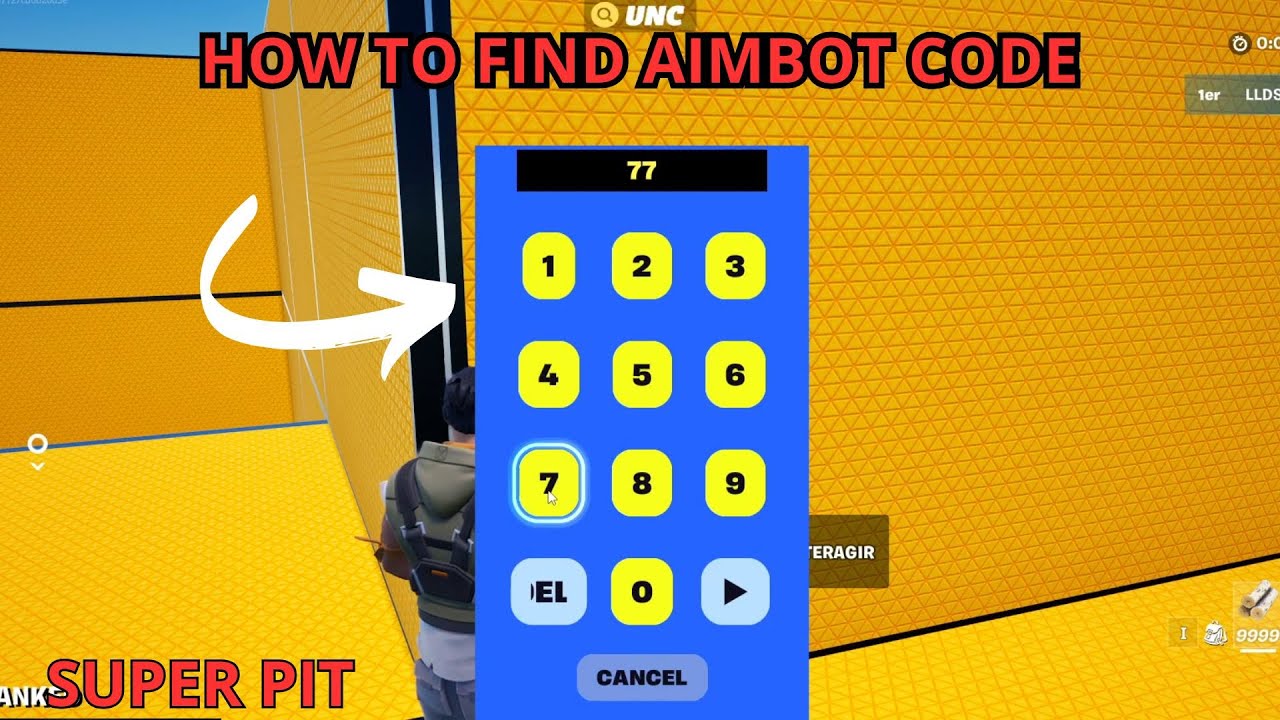 SECRET SUPER PIT UNC MAP FORTNITE CREATIVE - How to get the aimbot super pit aim assist tutorial
