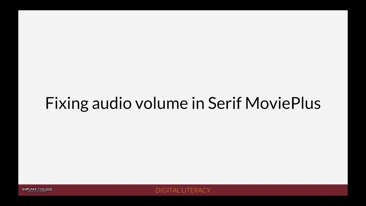 audio troubleshooting serif movieplus x6