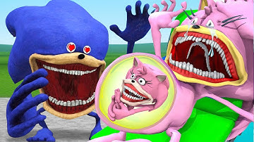 UPDATE VERSION SEA MONSTER WITH SONIC NEXTBOT IN PLAYGROUND MOD IN garry