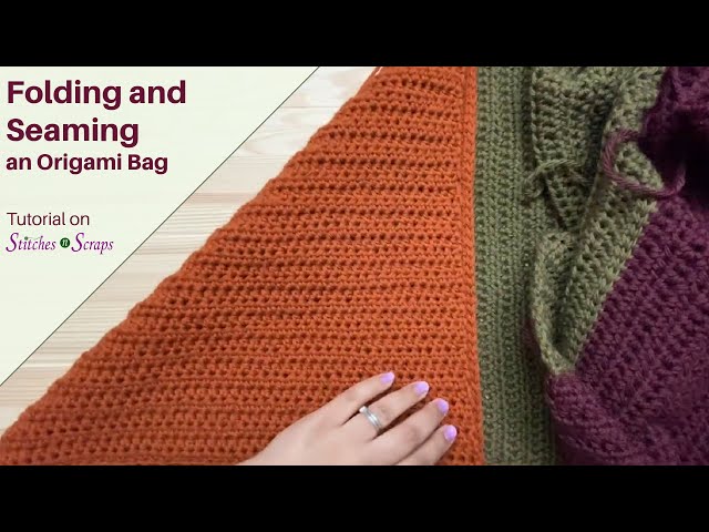 Folding and Seaming an Origami Bag - Stitches n Scraps