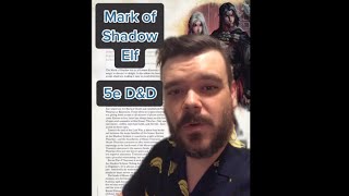 Mark of Shadow Elf 5e D&D #shorts