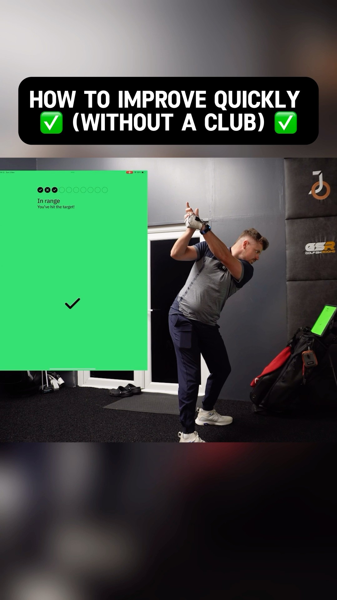 GOLF PRACTICE WITHOUT A CLUB ? #golf