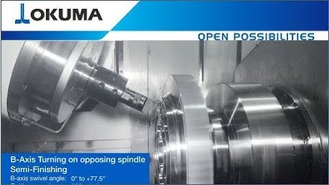 Okuma Multi Tasking Machine MULTUS B550 - Turbine Disk by B-Axis Turning