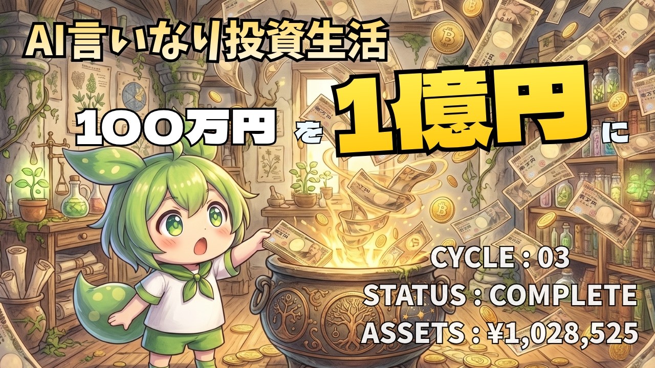 【100万→1億への道 #06】トランプ発言で乱高下する相場。利益奪還を狙う「売れない」1ヶ月【フジクラ/ウェザーニューズ/川崎重工業】｜AI言いなり投資