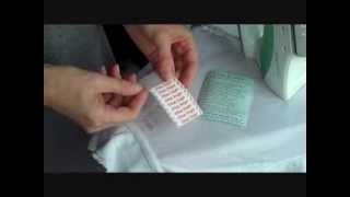 Iron-on name label application instructions - Simply Stuck