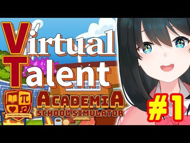 【Academia : School Simulator】#1🏫最高のVTuberアカデミーを作る！【小野町春香/にじさんじ】のサムネイル