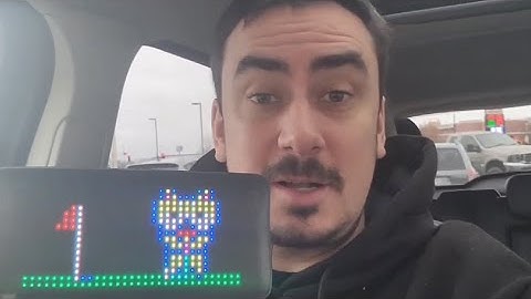 VDIKKS LED Car Sign with Foldable Stand Case, Programmable FPCB Flexible Matrix Panel Display