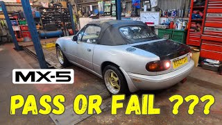 Mazda Miata Mk1 MX5 Suspension Joints &amp; MOT Test PASS or FAIL???