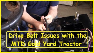Drive Belt Issues with the MTD Gold