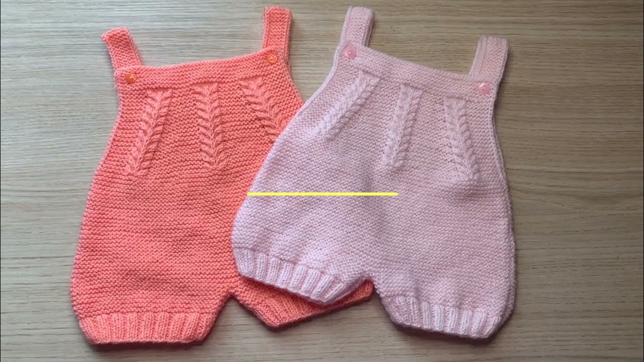 Tuto tricot bébé Barboteuse 