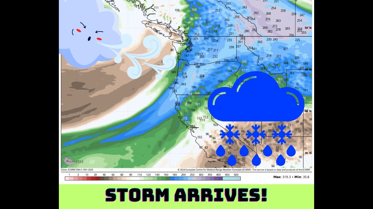 Pacific NW Storm Arrives! Extended Fun? - YouTube