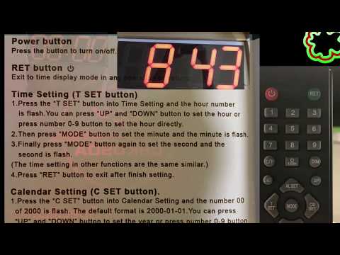 HKOSDA Remote Control Jumbo Digital Led Wall Clock Review, Start on Time End on Time   Super Tool fo