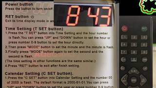 HKOSDA Remote Control Jumbo Digital Led Wall Clock Review, Start on Time End on Time   Super Tool fo